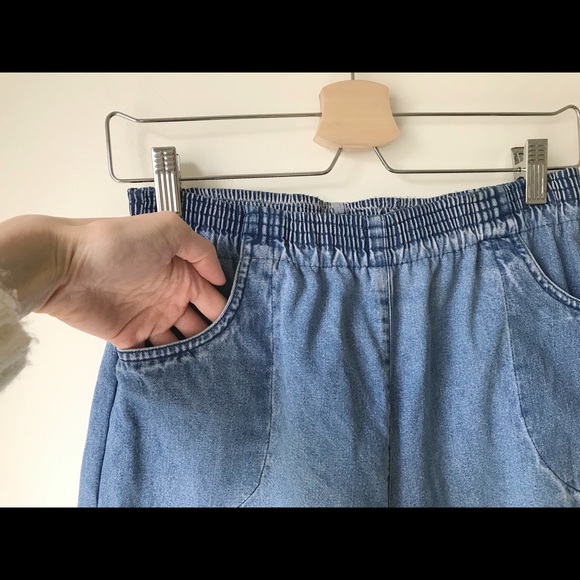 High rise elastic waist jeans - Picture 5 of 6